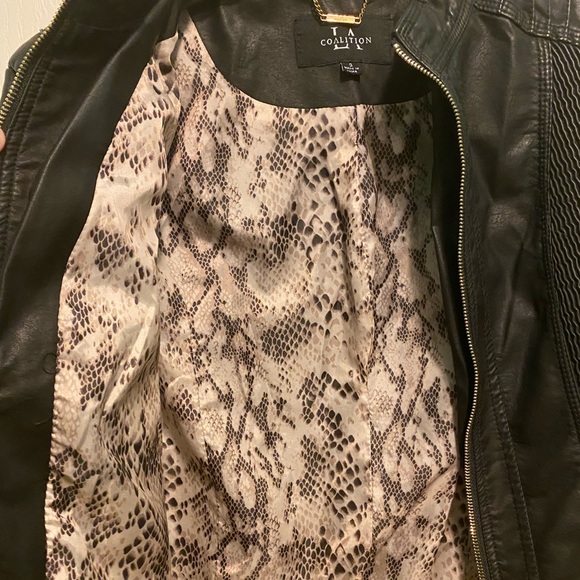 Vegan Leather Moto Jacket - Picture 3 of 4